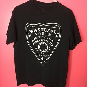 L Ouija Spirit Board Planchette Shirt Goth Witch